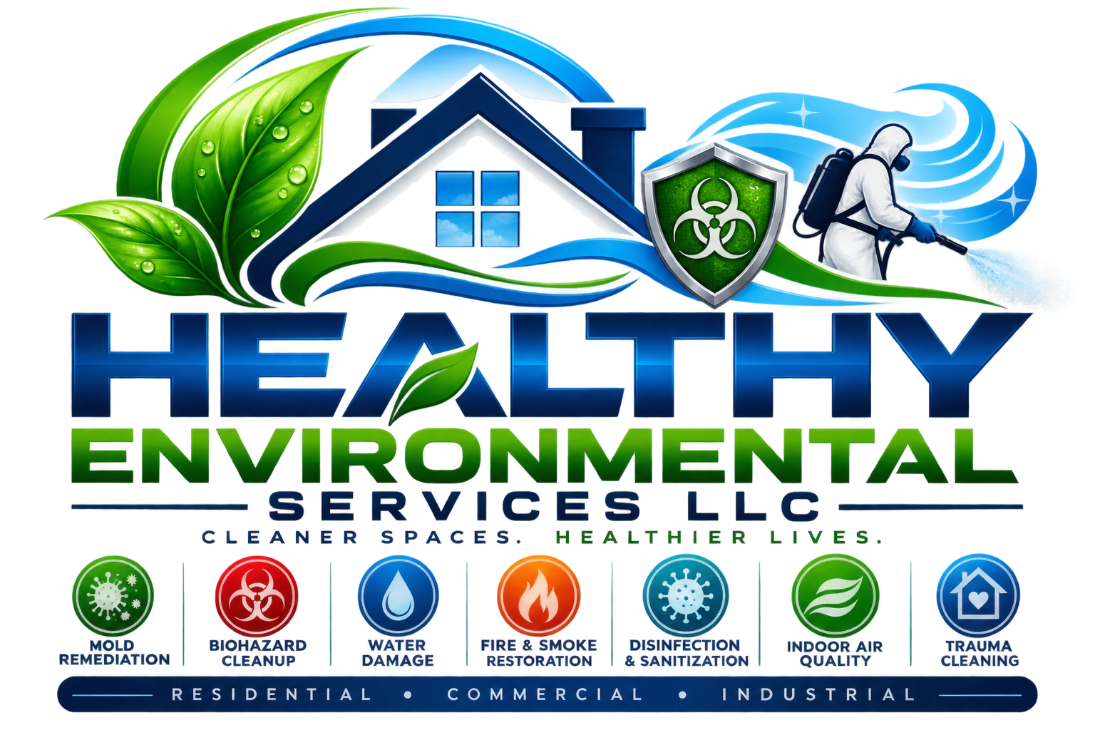 Healthy Environmental Services LLC residential, commercial and industrial services banner