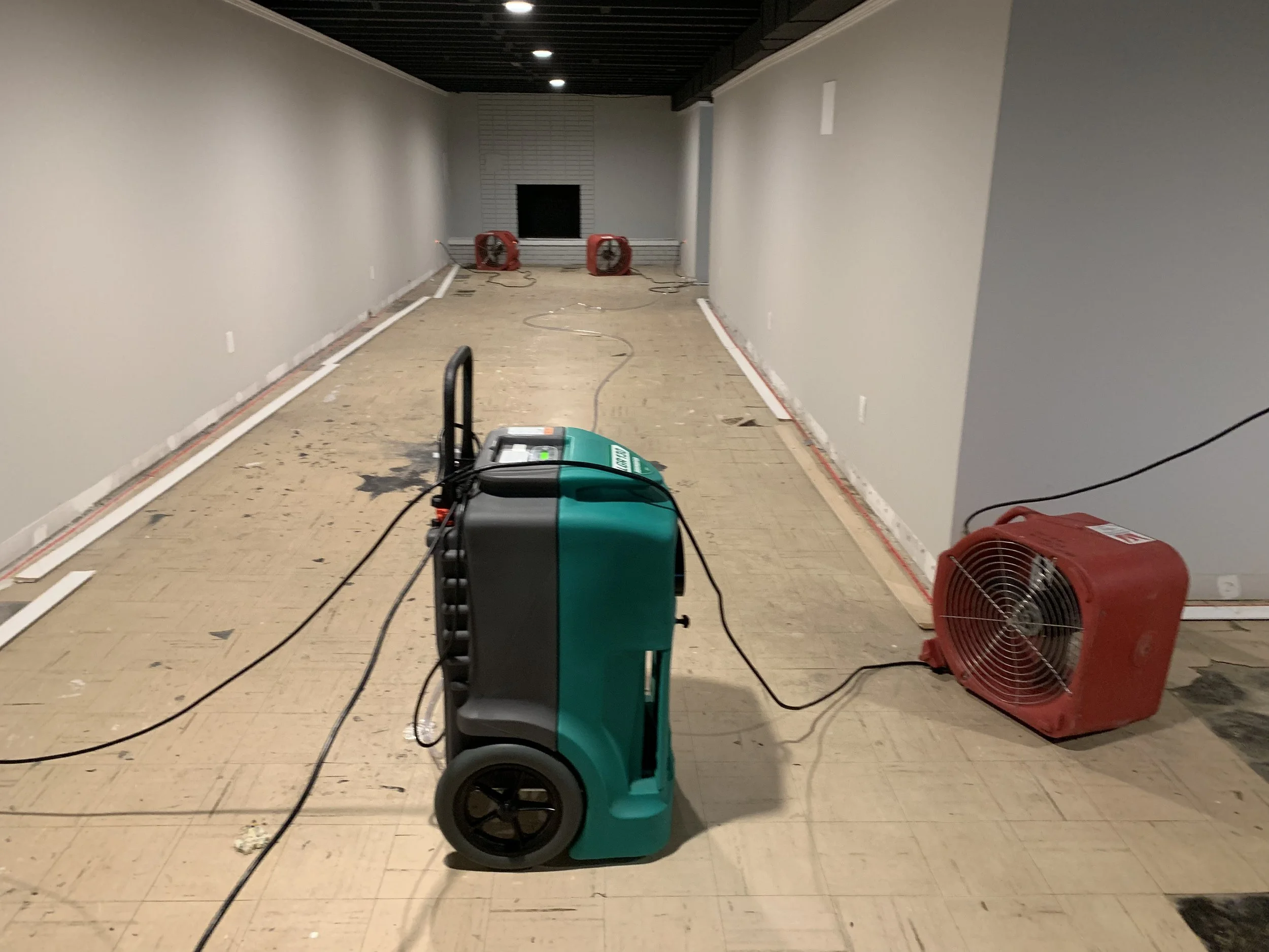 Water damage drying equipment